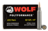 Wolf Polyformance .223 REM, 62gr, HP - 500 Rounds [MPN: 22362HP]