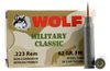 Wolf Military Classic .223 REM, 62gr, HP - 500 Rounds [MPN: MC22362HP]