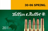 Sellier &amp; Bellot Cut-Through Edge .30-06 SPRINGFIELD, 180gr, SPCE - 20 Rounds [MPN: SB3006E]