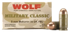 Wolf Military Classic 9X18MM MAKAROV, 94gr, FMJ - 1000 Rounds [MPN: MC918FMJ]