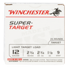 Winchester Super Target 12 GA, 2-3/4in. 1-1/8oz. #9 Shot - 25 Rounds [MPN: TRGT129]