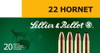 Sellier &amp; Bellot .22 HORNET, 45gr, FMJ - 20 Rounds [MPN: SB22HA]