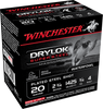 Winchester Drylock Super Steel Magnum 20 GA, 2-3/4in. 3/4oz. #4 Shot - 25 Rounds [MPN: XS204]