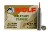 Wolf Military Classic .223 REM, 62gr, SO - 500 Rounds [MPN: MC22362SP]