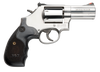 Smith & Wesson 150853 686 Plus 357 Mag 7rd 3" Stainless Steel Black & Silver Custom Wood Grip