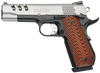 Smith & Wesson 170344 1911 Performance Center 45 ACP 4.25" 8+1 Black Matte Stainless Steel Slide Custom Wood G10 Grip