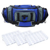 Osage River Elite Ripstop Fishing Tackle Bag w 3 Tackle Boxes