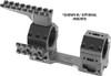 Audere Scope Mount Adversus - 34mm High 20moa Black