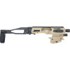CAA Micro Roni MCK Gen 2 Standard Conversion Kit Fits S&W M&P Shield Chassis Pistol Brace Polymer Tan