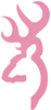 Bg Buck Mark Decal 6" Pink -