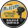 Open Road Brands Die Cut Emb - Tin W/knock Out Mercury Marine