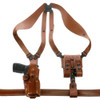 Galco Vertical Shoulder System - 3.0 Ambi Leather Glock 19 Tan!