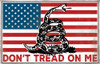 Open Road Brands Die Cut Tin - Sign Don't Tread On Me (flag)