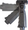 Je Vertical Grip W/storage - Folding Black