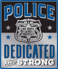 Open Road Brands Emb Tin Sign - Police Protect & Serve 10"x12"