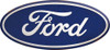 Open Road Brands Hollow Curved - Tin Button Ford Logo Blue