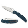 Spyderco Endura 4 Plain Edge 3.8 in Blade Blue FRN