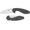 Spyderco Silverax Folder 3.48 in Plain Carbon Fiber G10 Hndl