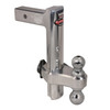 Trimax TRZ12AL Razor 12in Aluminum Adjust Hitch-Dual Ball