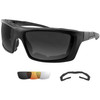 Bobster Trident Convertible Polarized Smked Clr and Ambr