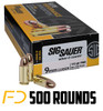 Sig Sauer Elite Performance Ball 9MM, 115gr, FMJ - 500 Rounds