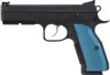 Cz Custom Shadow 2 Accu 9mm 4.89" 17-shot Black Polymer Blue Grips