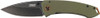 Crkt Tuna 3.22" Fine Edge Black Blade Frame Lock Folding Blade