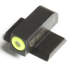 Night Fision Perfect Dot Tritium Front Sight Only Smith & Wesson M&P/M&P M2.0/Shield/SD9VE/SD40VE Green Yellow Outline Metal Body Black Nitride Finish