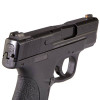 Night Fision Perfect Dot Tritium NS Set Smith & Wesson M&P Shield Green Front/Square Notch Rear Metal Body Black Nitride