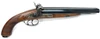 PEDERSOLI HOWDAH HUNTER FLINT LOCK 20GA 11.25" 3" WOOD/CC