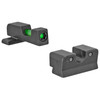 Trijicon DI Night Sight Set Springfield XD-S Dual Illumination Green Tritium and Fiber Optic Black
