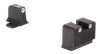 Trijicon Bright & Tough Suppressor Night Sight Set Springfield XD Steel Matte 3-Dot Tritium Green with White Outline