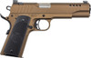 Auto-ordnance 1911a1 .45 Acp 5" 7rd Stainless Burnt Bronze G10 Grips