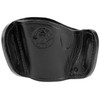 Bulldog Black Molded Leather Belt Slide Holster Medium