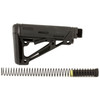 Hogue AR15 M16 OverMold Collaps Buttstock Assem-Black Rubber