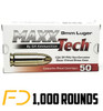 Maxxtech 9MM, 124gr, FMJ - 1000 Rounds (20 boxes of 50) [MPN: PTGB9124B] - Free Shipping