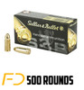 Sellier &amp; Bellot 9MM, 124gr, FMJ - 500 Rounds - Free Shipping