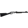 ROSSI GALLERY, 22 LR, 18" ROUND BARREL, 15 ROUNDS, MATTE FINISH, BLACK, SYNTHETIC STOCK, ADJUSTABLE SIGHTS, BLACK, LASER ENGRAVED US FLAG RECEIVER, RP22181SY-EN11 PUMP ACTION RIFLE
