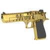 Magnum Research, Desert Eagle, MK19, Single Action, Semi-automatic, Metal Frame Pistol, Full Size, 357 Magnum, 6" Barrel, Steel, Titanium Gold with Tiger Stripe
