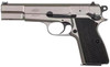 MAC 12000001 P-35 9mm Luger 15+1 4.70" Stainless Steel Barrel, Satin Nickel Serrated Steel Slide & Frame
