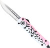 Cobratec Medium Fs3 Otf Pink - Lure 3" Drop Point Serrated Ss