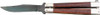 Bear & Son Butterfly Knife  3.5" Rosewood Black Blade