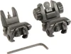 Je Flipup Front And Rear  Polymer Sight Set Black
