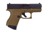GLOCK G43 Gen 3 9MM, 3.41in. Barrel, 6rd, Fixed Sights, US - FDE [MPN: UI4350201DE]