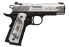 Browning 1911 380 Med. S/s Engraved 380acp Fs 4.25" White Pearl*
