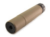 Dead Air Armament MSMS762MIL Sandman-S Suppressor 7.62mm 1.50" FDE Stainless Steel 5/8"-24 tpi