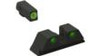Meprolight ML47786 HyperBright Green Ring Front/Green Rear Sights for CZ P10