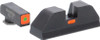 Green Tritium Outline Orange Square (non trit) REAR for Glock Gen 5