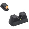 Meprolight Hyper Bright VSight Fixed Pistol Set for CZ 75/85/97/SP01 Green with Orange Front