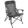 Browning Fireside Gold Buckmark Chair Charcoal/Gray